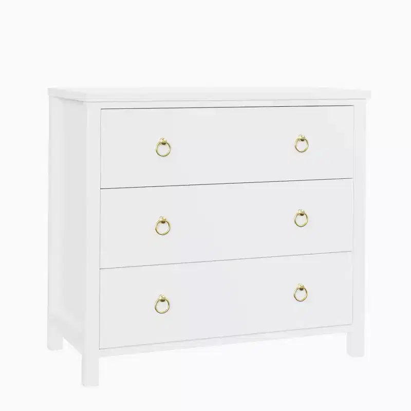Comodino a 3 cassetti per camera da letto, cassettiera larga 80 cm, armadietto portaoggetti alto e autoportante e organizer per vestiti per soggiorno e corridoio