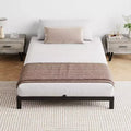 Heavy Duty 6 Inch Metal Bed Frame, 6 Non-Slip Supports, DIY Headboard Reserved Holes, Noise-Free Structure & Ample Under Bed Storage Space