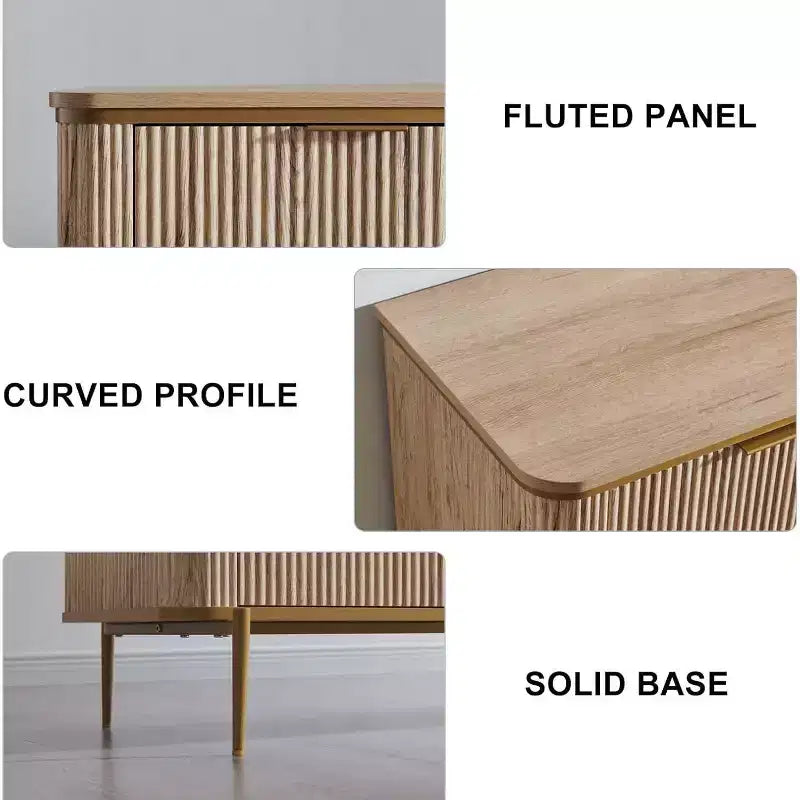 Cassettiera a 9 cassetti, comò in legno largo 137 cm con maniglie in metallo, cassettiera moderna per TV e organizer per camera da letto e soggiorno