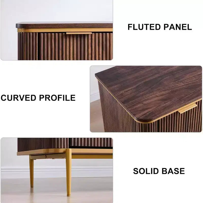 Cassettiera a 9 cassetti, comò in legno largo 137 cm con maniglie in metallo, cassettiera moderna per TV e organizer per camera da letto e soggiorno