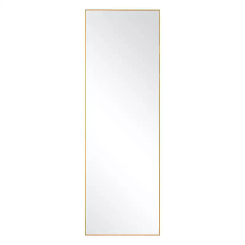 Specchio da terra a figura intera rettangolare con cornice in metallo – 71x32 pollici, autoportante o da appoggio