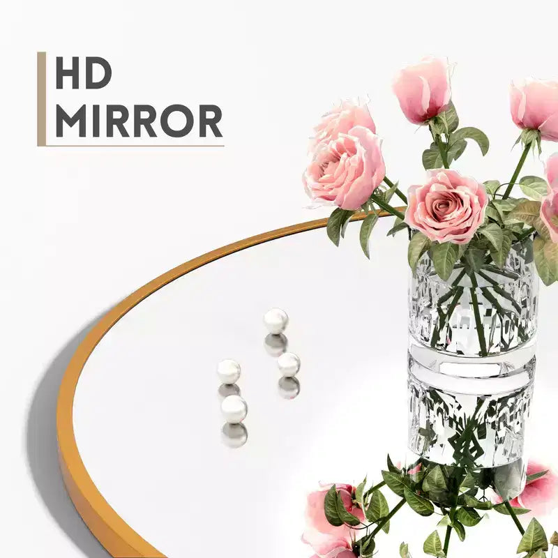 Specchio a Parete Rettangolare Moderno con Cornice in Alluminio – 200x90 cm, Vetro Temperato HD
