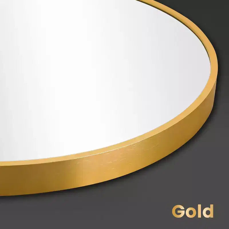 Specchio a Parete Rettangolare Moderno con Cornice in Alluminio – 200x90 cm, Vetro Temperato HD
