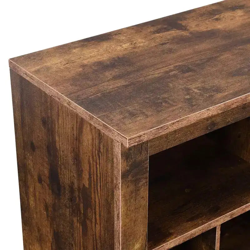 Letto Moderno in Legno con Testiera a Pannello Alto, Pediera, 2 Cassetti Contenitori e Luci LED