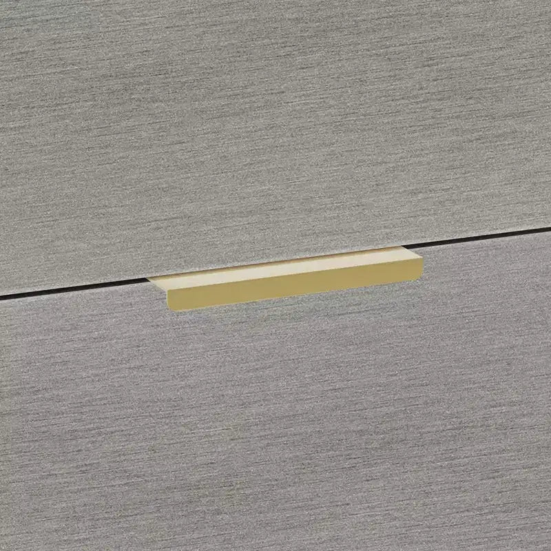 Cassettiera in legno a 6 cassetti con maniglie dorate e gambe affusolate – Contenitore per camera da letto