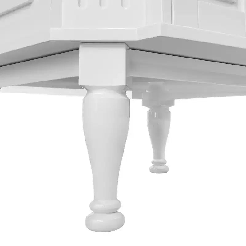 Mobiletto da Bagno a Terra Indipendente con 2 Ante – MDF Impermeabile, Design Antiribaltamento