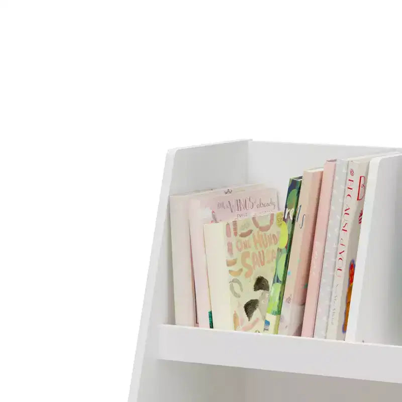 Scaffale a 5 cubi per bambini e organizer per giocattoli – MDF bianco, sicuro per età 3+