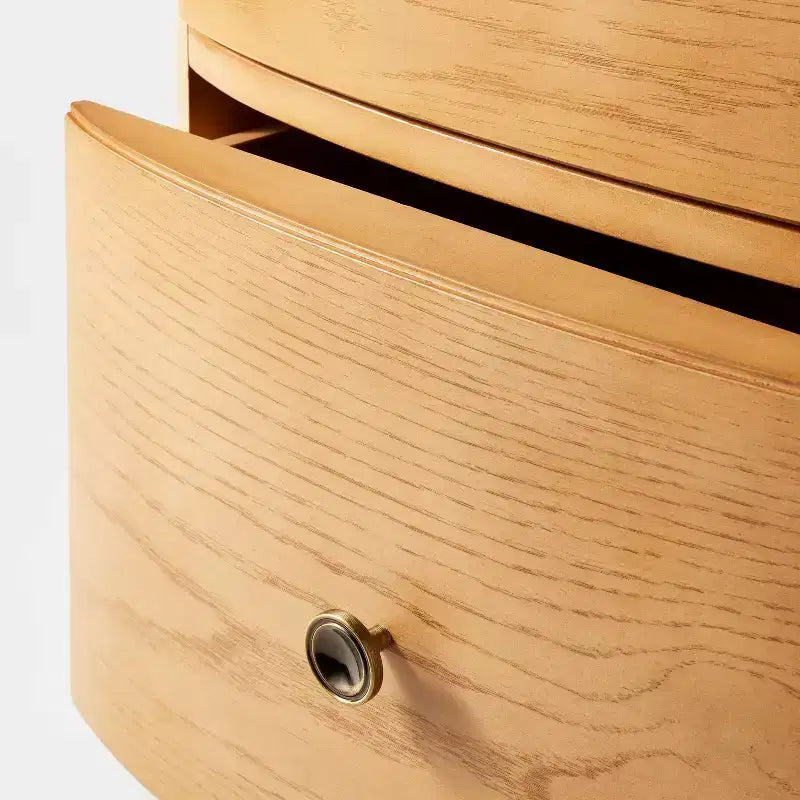 Comodino a 2 cassetti – Tavolino Moderno con Contenitore per Camera da Letto